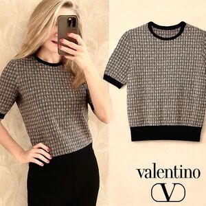 VTG Valentino Studio,Soft Wool Sweater, Short Sleeved, Excellent Cond,Size 42/8